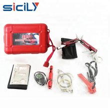 Emergency Survival Kits portable 6 in 1 SoS camping outdoor survival gear kit